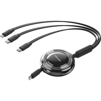 Vention TRKBBE USB 2.0 3-in-1 5A 1,1m černý