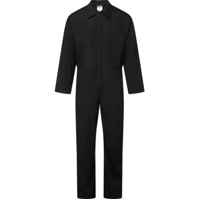 PortWest ESSENTIAL ES1 ES813 Pánská pracovní kombinéza na zip černá