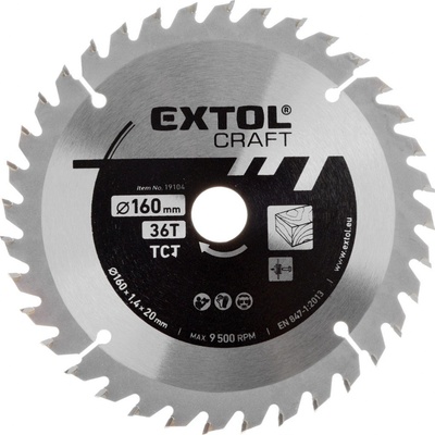 Extol Craft Kotouč pilový 160x20mm, 36 zubů – Hledejceny.cz