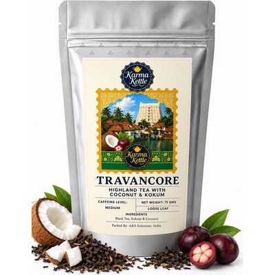 Karma Kettle Černý čaj Travancore sypaný 75 g