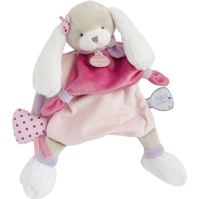Doudou et Compagnie maňásek pejsek růžový 28 cm
