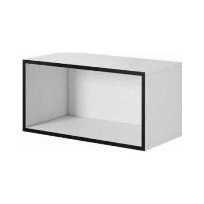 Cama otevřená úložná skříň ROCO RO4 75/37/37 bílá/černá