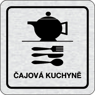 B2B Partner Nalepovací cedulka na dveře - Čajová kuchyně