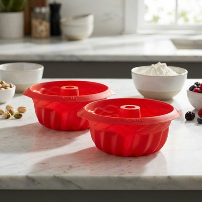 Lékué Silikonové formy na bábovky Mini Savarin 15cm 2ks
