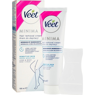 Veet Minima Hair Removal Cream Sensitive Skin depilační krém pro citlivou pokožku 100 ml