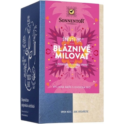 Sonnentor Štěstí je bláznivě milovat Bio 18 x 2 g