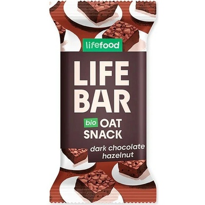 Lifefood Lifebar Oat snack s lískovými oříšky a čokoládou BIO 40 g – Hledejceny.cz