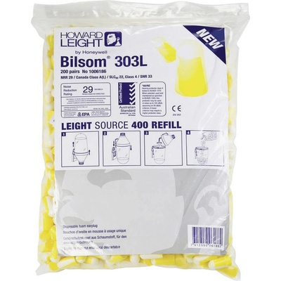 Bilsom 303L 303L špunty do uší 33 dB pro jedno použití 200 pár
