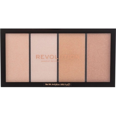 make-up Revolution London Re-loaded Palette paletka pudrových rozjasňovačů Lustre Lights Warm 20 g – Hledejceny.cz
