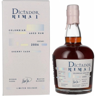 Dictador Rima Sherry Cask 16y 2006 44% 0,7 l (karton)