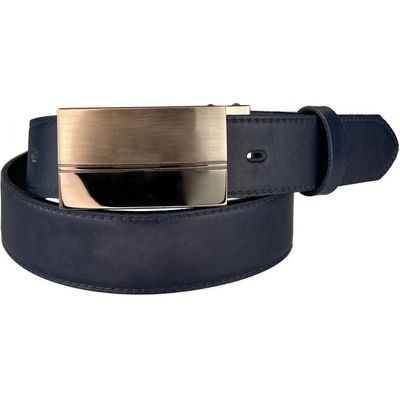 Penny Belts pánský kožený opasek 35-020-1PS-56 modrý