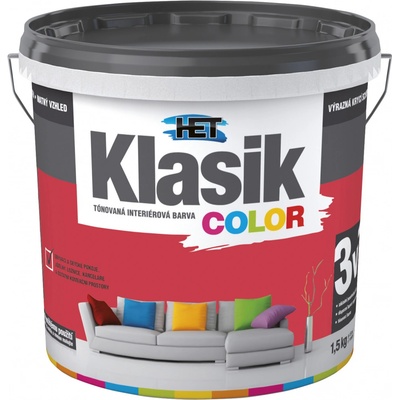 HET Klasik COLOR 1,5 KG, klasik color Červený KC 847