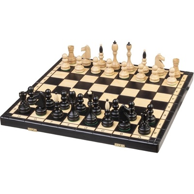 Dřevěné klasické šachy klubovka - klasické figurky