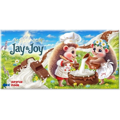 Millennium Jay & Joy mliečna čokoláda s prekvapením 90 g