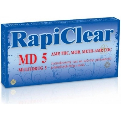 RapiClear MD 10 multidrug 10 IVD test drogový na automatická diagnóza 1 ks