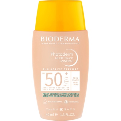 Bioderma Photoderm Nude Touch Mineral Fluid velmi světlý SPF50+ 40 ml – Hledejceny.cz
