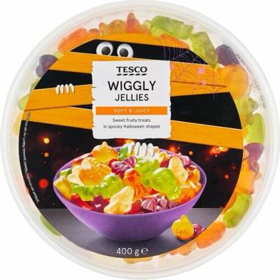 Tesco Wiggly želé cukríky s ovocnými príchuťami 400 g