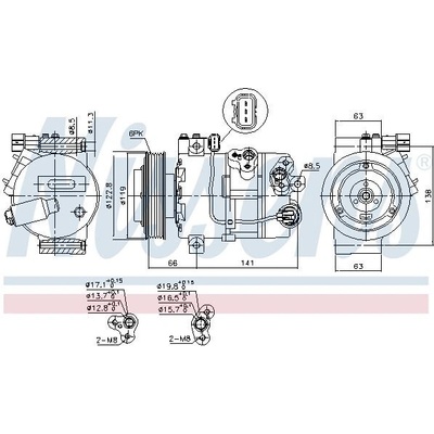 Kompresor klimatizace NISSENS 890643