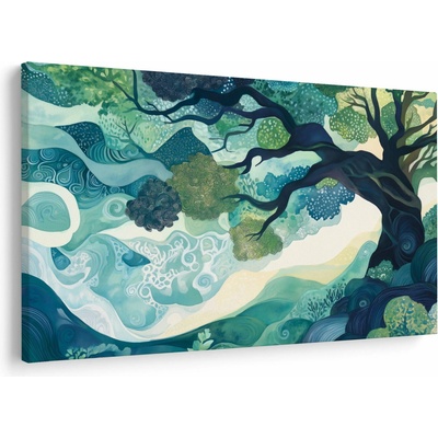 Obraz - Zelená koruna stromu života, jednodílný 120x80 cm
