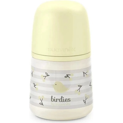 Suavinex láhev kojenecká fyz Birdies žlutá 150ml