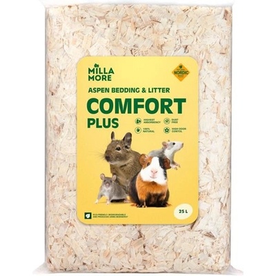 MillaMore Comfort Podestýlka hobliny osika 25 l