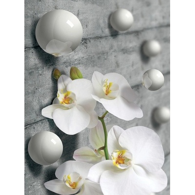 Preinterier Fototapeta panel - PL0601 - 3D orchidea vlies - 206cm x 275cm
