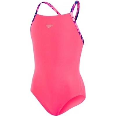 Speedo Dívčí plavky Sports Logo růžové