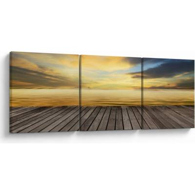 Obraz - Mólo s výhľadom, trojdielne 90x30 cm