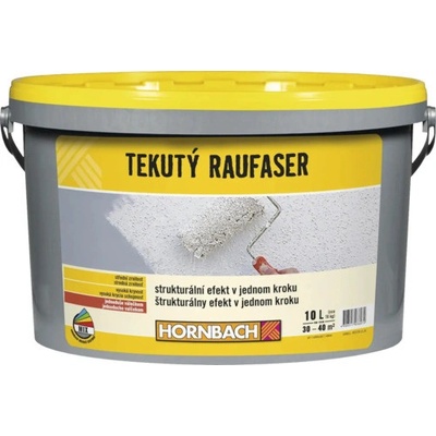 Hornbach Tekutý Raufaser s dřevitou vlákninou 10 l bílý
