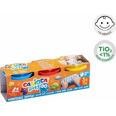 Carioca Baby Modelovací hmota Do 1+ 3 x 75g