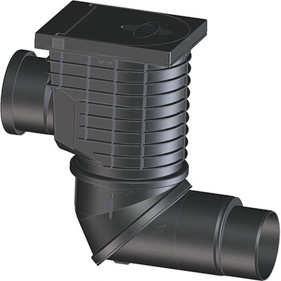 HL lapač střešních splavenin DN110/125, horizontální připojení DN110 - HL600NHO