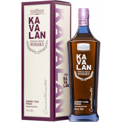 Kavalan ConcertMaster Sherry Cask 40% 0,7 l (kazeta)
