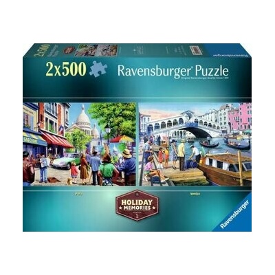 RAVENSBURGER Holiday Memories č.1 Spomienka na dovolenku 2x500 dielov