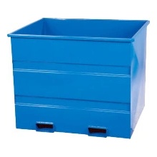 Výklopný kontejner pro otočné vidlice VZV 1300 litrů modrý