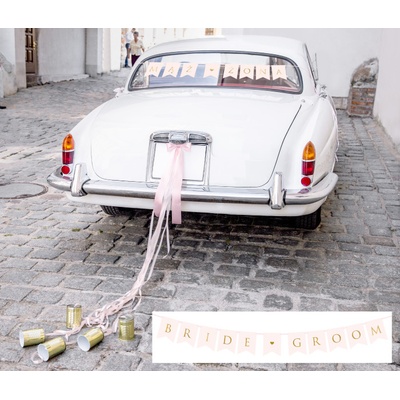 PartyDeco Svatební výzdoba na auto s plechovkami – Hledejceny.cz