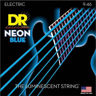 DR Strings Neon Blue NBE-9/46