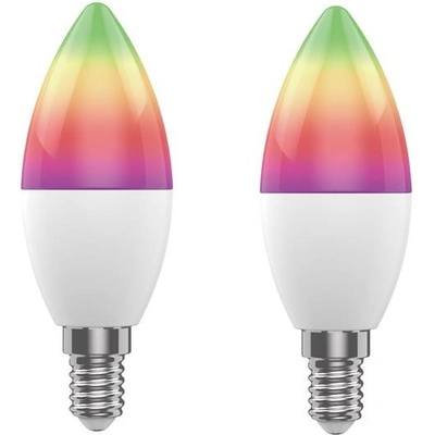 WOOX Smart LED žiarovka E14 5W RGB CCT R9075/2pack WiFi Tuya sada 2ks