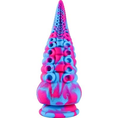 Paloqueth Monster Tentacle Octopus Dildo with Suction Cup 21.8cm Pink-Blue