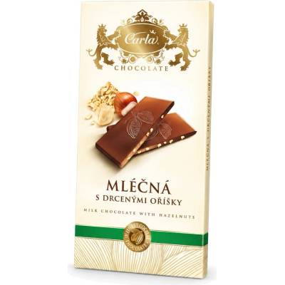 Carla Mliečna čokokoláda s lieskovými orieškami 80 g