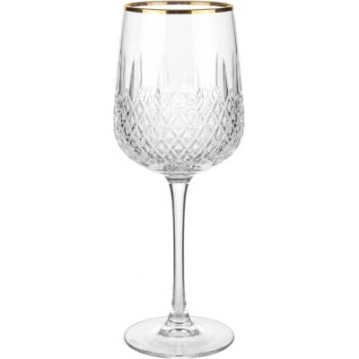 Clayre & Eef Průhledná skleněná sklenice na víno 300 ml
