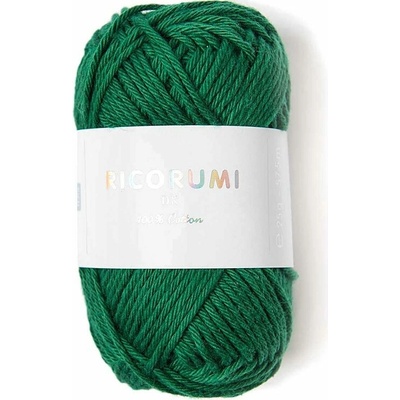 Rico Design Bavlnená háčkovacia priadza Ricorumi dk odtieň 050 tmavo zelená - 1 ks