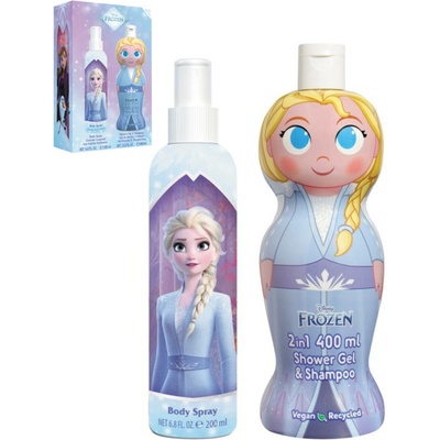 Disney Frozen tělový sprej pro děti 200 ml + sprchový gel a šampon 2 v 1 pro děti 400 ml – Hledejceny.cz