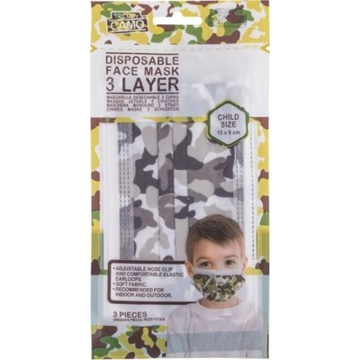 Trendy Camo Trendy Camo rouška a respirátor 3 ks pro děti