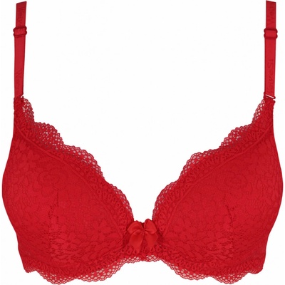 Petunie push-up podprsenka sexy krajka B700 červená