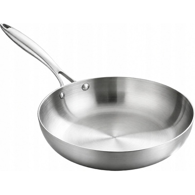SOLIDNÍ GASTRONOMICKÁ PÁNEV Z NEREZOVÉ OCELI PLYN INDUKCE 24cm 2.0L
