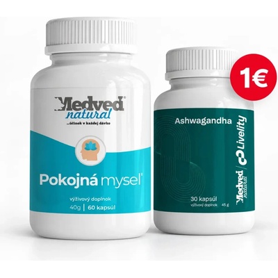 Medveď natural Pokojná myseľ 60 kapsúl