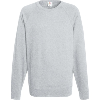 Fruit of the Loom Mikina Lightweight Raglan Sweat Melír šedá – Hledejceny.cz