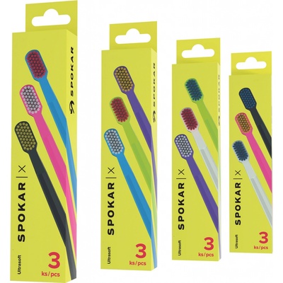 Spokar X 5500 zubní kartáček ultrasoft 3 ks