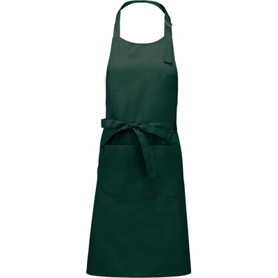 Kariban Zástěra Sommelier K890 s laclem COT20K89054099-bottle gree Zelená lahvově