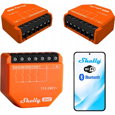 Shelly Plus i4 DC - Modul na aktivaci scén (WiFi) – Hledejceny.cz